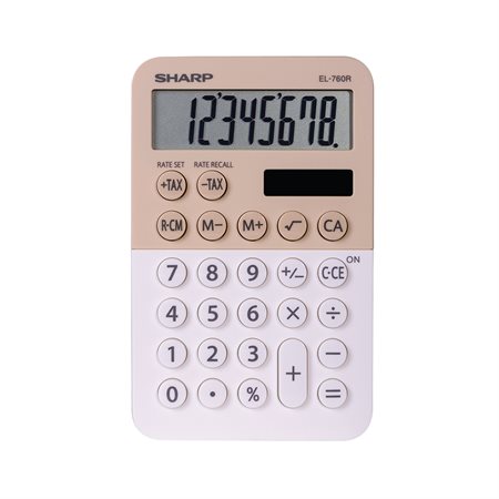 Calculatrice de poche EL-760R - Latté
