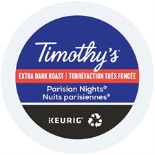 Dosettes de café Timothy's® Nuits parisiennes® torréfaction très foncée
