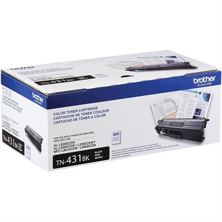 Cartouche de toner d'origine TN431BK - Noir
