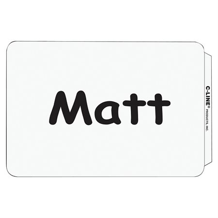 Name badge Self Adhesive 2-1/4 x 3-1/2 White