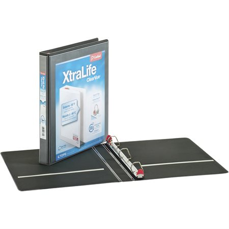 Reliure  XtraLife® ClearVue® Locking Slant-D® 1 po noir