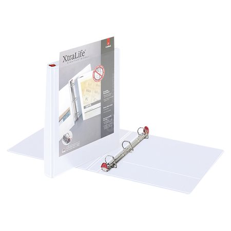Reliure  XtraLife® ClearVue® Locking Slant-D® 1 po blanc