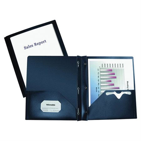 Customizable Presentation Report Cover dark blue