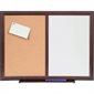 Dry Erase Cork Combo Boards Mahogany frame 36  x 48 in.