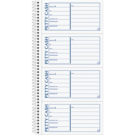 Livre duplicateur de reçus de petite caisse