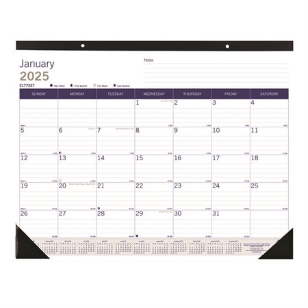 Calendrier sous-main mensuel DuraGlobe (2026)
