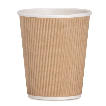 Verres ondulés pour boisson chaude Genuine Joe
