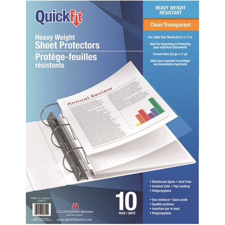 Heavyweight Sheet Protectors