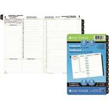 Desk Size Refills and Accessories (2027) Dated refills - bilingual 1 day/2 pages
