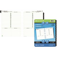 Folio Size Refills and Accessories (2026) Dated refills -bilingual 1 day/page