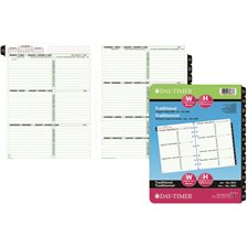 Folio Size Refills and Accessories (2026) Dated refills -bilingual 1 week/2 pages