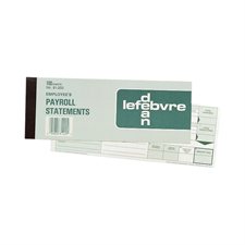 Relevé de paye Dean/Lefebvre anglais