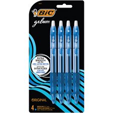 Stylos à bille roulante rétractable Gel-Ocity™ Original Paquet de 4 bleu