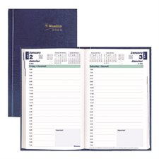 Agenda quotidien (2027) Bilingue bleu