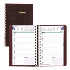 Agenda quotidien (2027) Anglais bourgogne