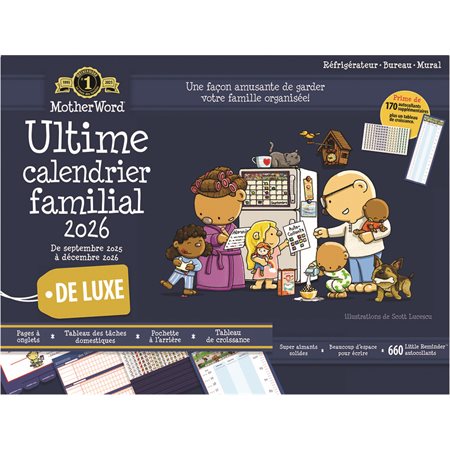 Calendrier familial de frigo MotherWord® (2025-2026)