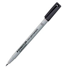 Marqueur soluble à l'eau Lumocolor® Pointe super fine 0,4 mm - Noir