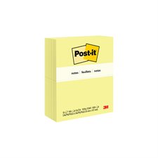 Post-it® Self-Adhesive Notes - 3 x 5 in - Canary Yellow - Pack of 12