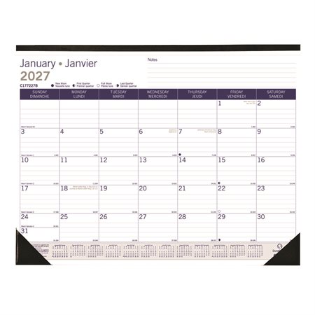 Calendrier sous-main mensuel DuraGlobe (2026)
