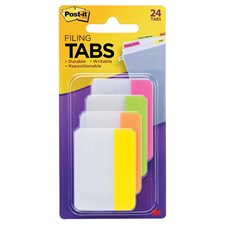 Onglets de classement autoadhésifs Post-it® - 1,5 x 2 po - Couleurs vives variées