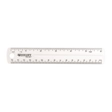 Règle transparente en plastique rigide de 15 cm métrique/ 6 po
