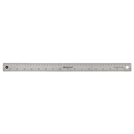 Metal Ruler with Cork Backing 45 cm metric/ 18”