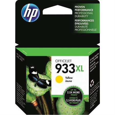 HP 933XL Cartouche jet d'encre de longue durée d'origine HP933XL - CN056AN#140 - Jaune