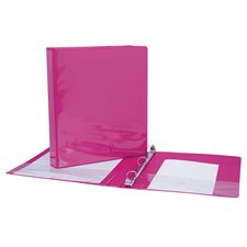 Reliure de présentation à anneaux en D - 1,5 po - Rose