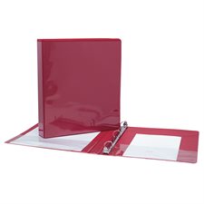 Reliure de présentation à anneaux en D - 1,5 po - Rouge