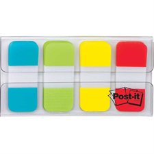 Onglets de classement autoadhésifs Post-it® - 0,625 x 1,5 po - Couleurs variées