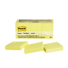 Post-it® Self-Adhesive Notes - 1.5 x 2 in - Canary Yellow - Pack of 12