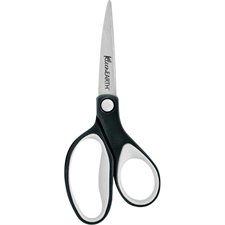 Kleenearth® Soft Handle Pointed Tips Scissors - 7 in Straight Blades