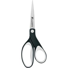 Kleenearth® Soft Handle Pointed Tips Scissors - 8 in Bent Blades