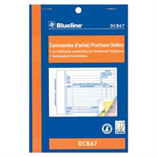 Purchase Orders 5-3/8 x 8 in. triplicate (English)