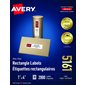 Étiquettes rectangulaires blanches Easy Peel®