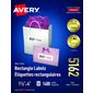 Étiquettes rectangulaires blanches Easy Peel®