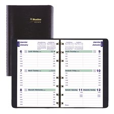 Agenda hebdomadaire (2027) bleu