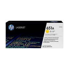HP 651A Cartouche de toner d'origine LaserJet HP651A - CE342A - Jaune