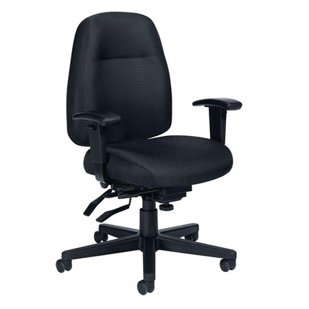 Full-Time MVL2900 Medium Back Multi-Tilter Chair - Black
