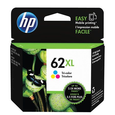 HP62XL - C2P07AN#140 High Yield Original Inkjet Cartridge - Tri-color