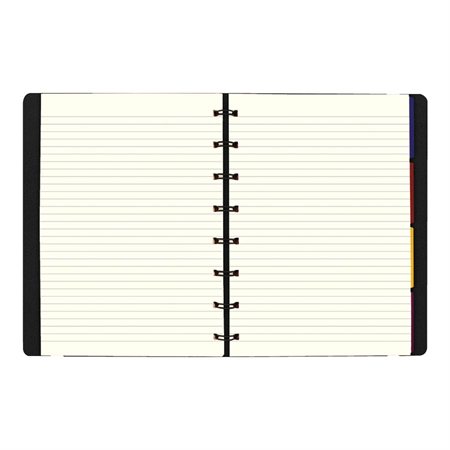 Filofax® Refillable Notebook Desk size, 9-1/4 x 7-1/4" black