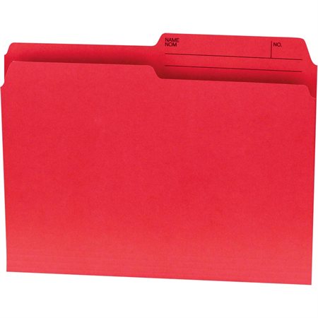Chemises à dossier réversibles Offix® - Format lettre - Rouge