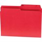 Offix® Reversible Coloured File Folders - Letter size - Red