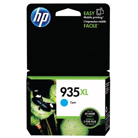 HP 935XL Cartouche jet d'encre de longue durée d'origine HP935XL - C2P24AN#140 - Cyan