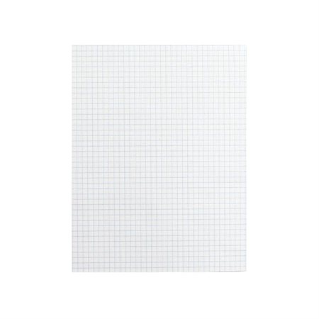 Bloc de papier blanc Offix® quadrillé, 4 car./po.
