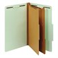 Pressboard Classification Folder 6 fasteners. 2-1/2 in. expansion. Legal size green