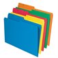 Chemises à dossier réversibles de couleur 11 pt. Paquet de 25 format légal