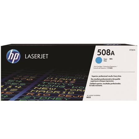 HP 508A Cartouche de toner d'origine LaserJet HP508A - CF361A - Cyan