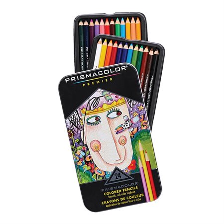 Crayons de couleur Premier® - Boîte de 24