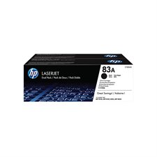 HP 83A Cartouches de toner d'origine LaserJet HP83A - CF283AD - Paquet de 2 - Noir